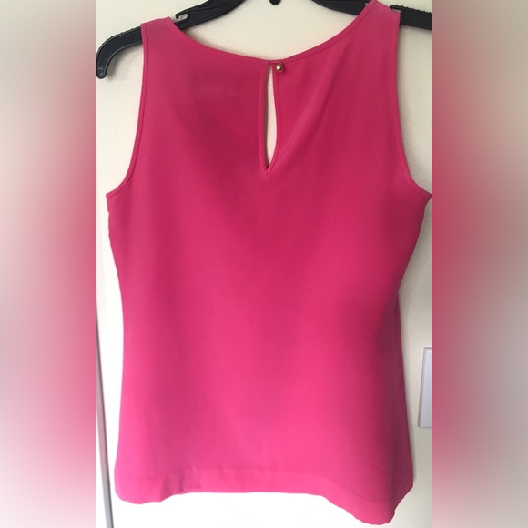 Kate Spade Silk Sleeveless Bow Detail Top Pink Sz XS - Picture 2 of 5